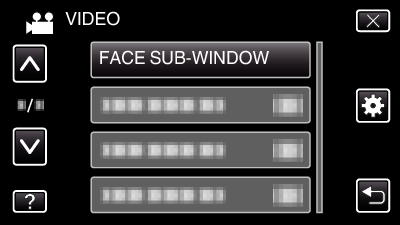 FACE SUB-WINDOW
